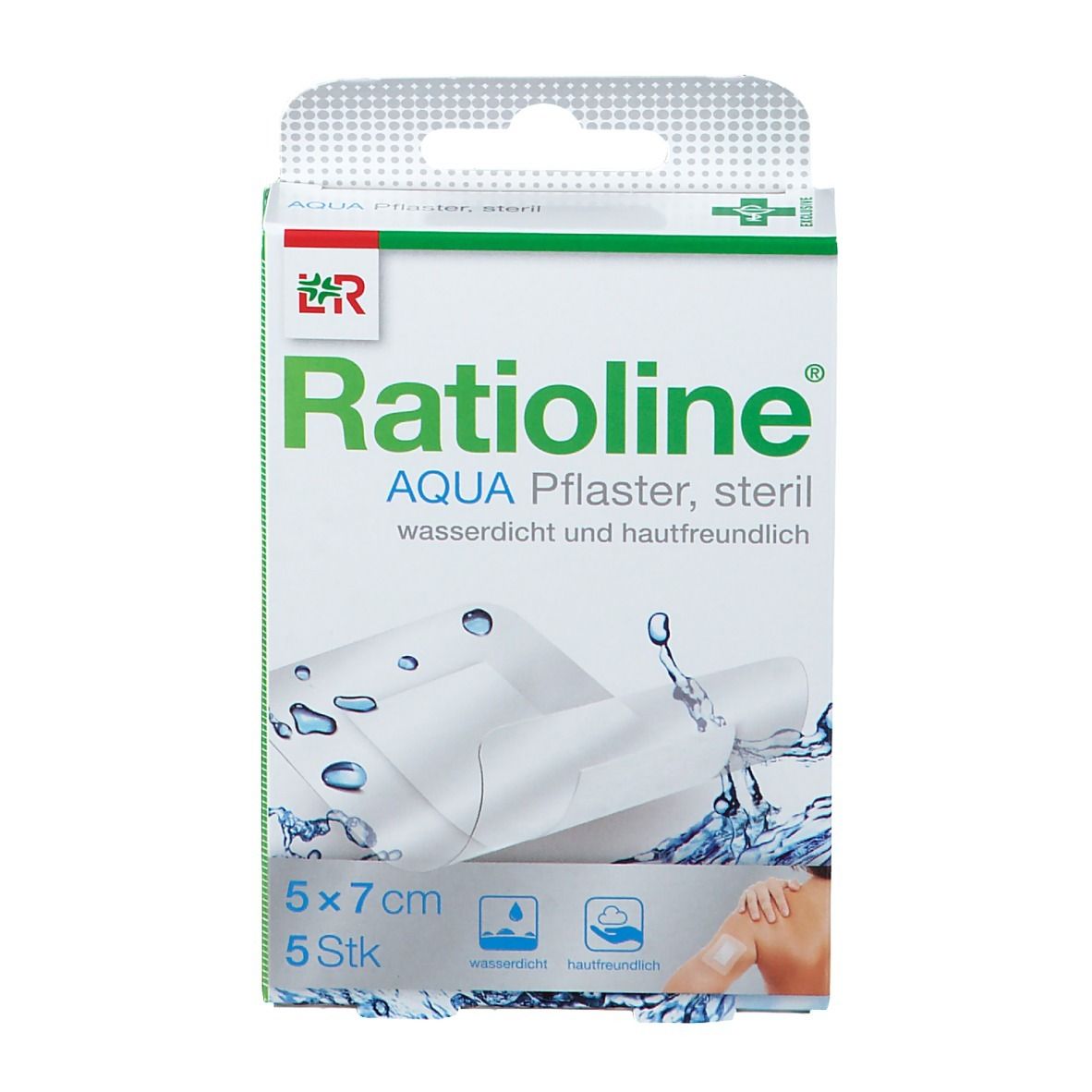 Ratioline® aqua Duschpflaster Plus 5 x 7 cm