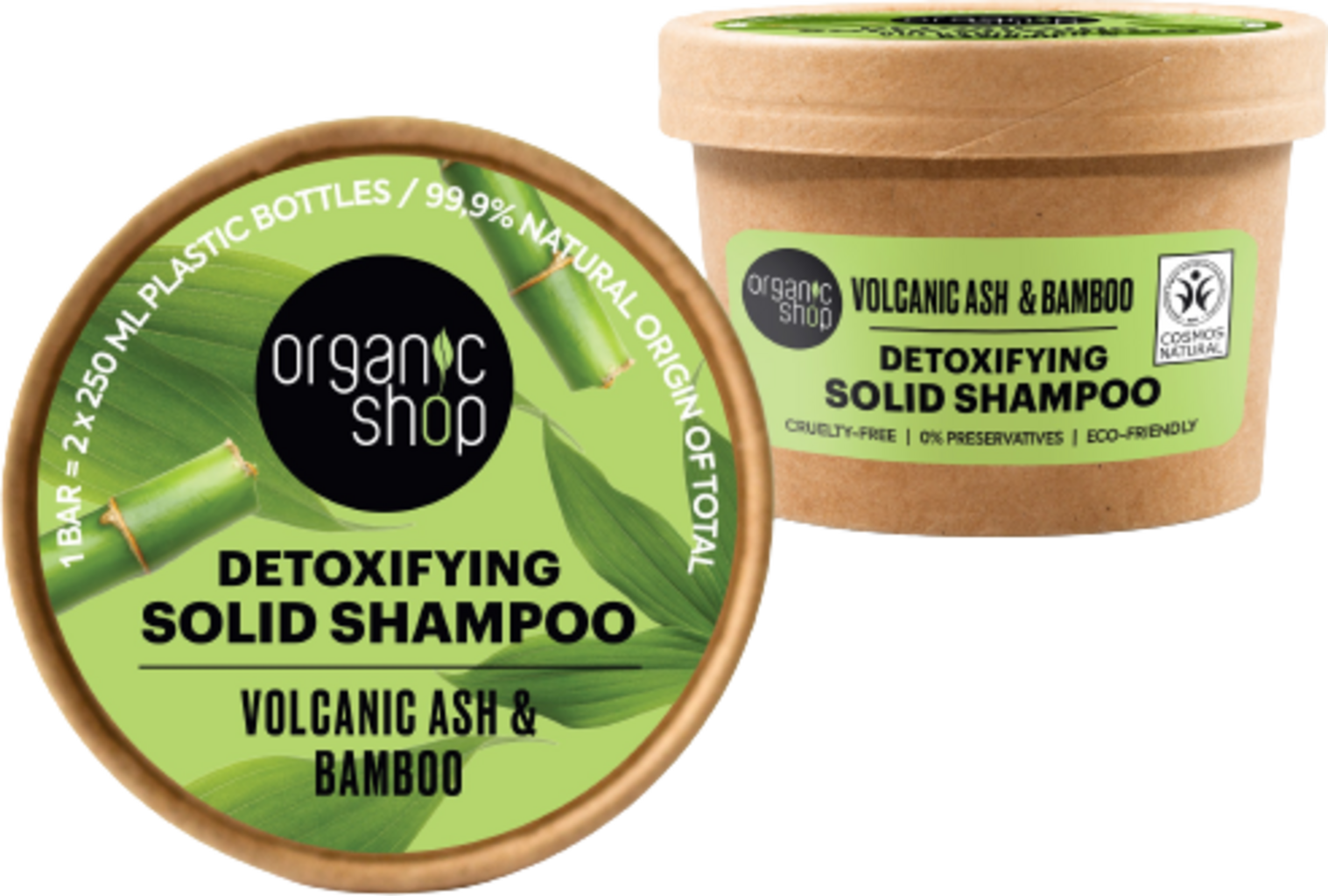 Organic Shop  Detoxifying Solid Shampoo, 60 g