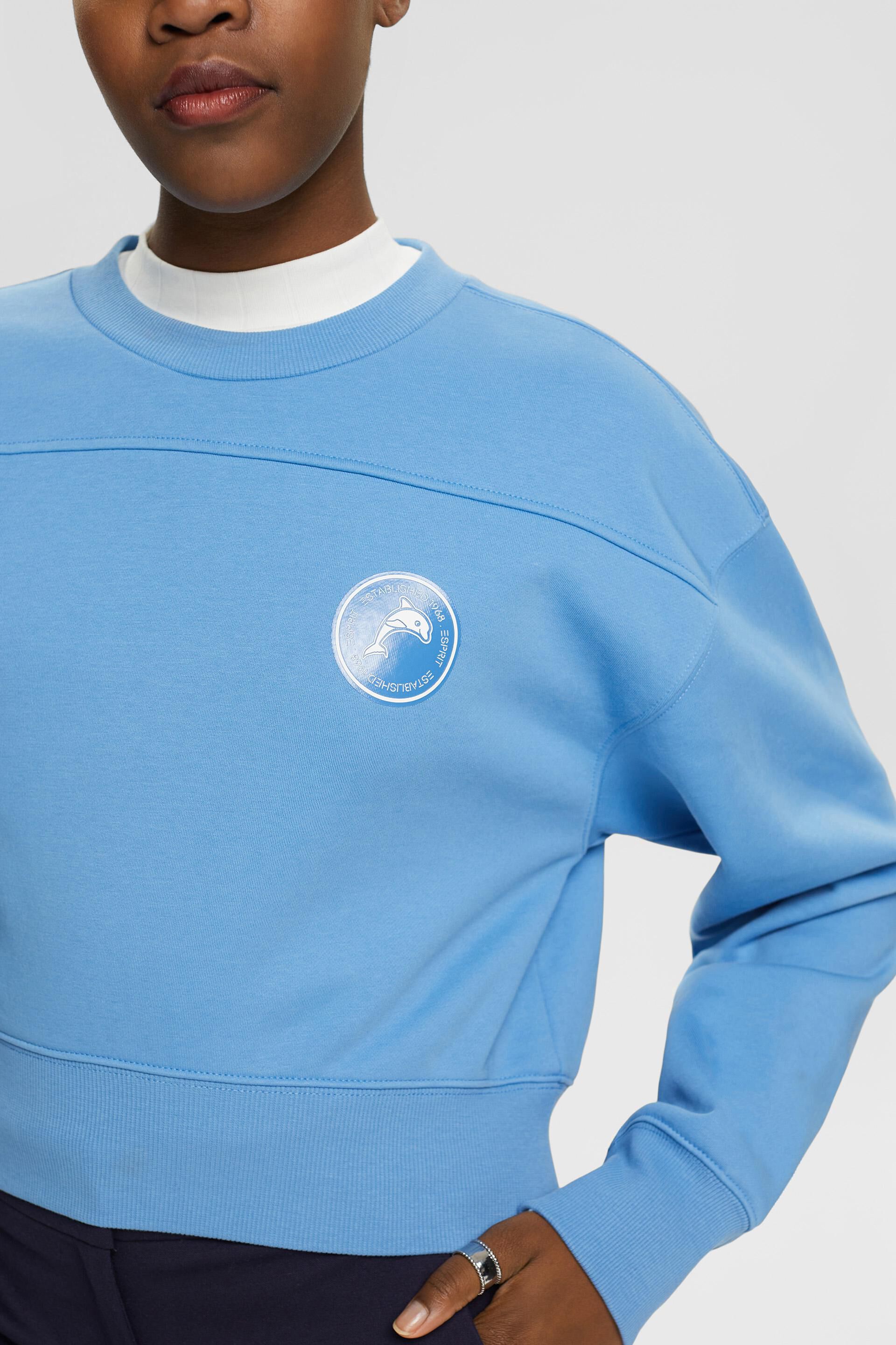 En matière recyclée le sweat-shirt court