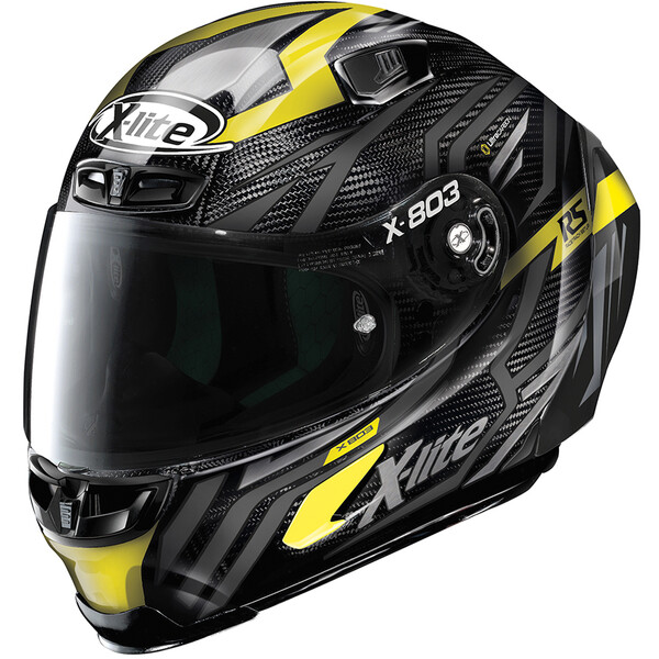 X-lite - Casque X-803 RS Ultra Carbon Deception Noir / Jaune