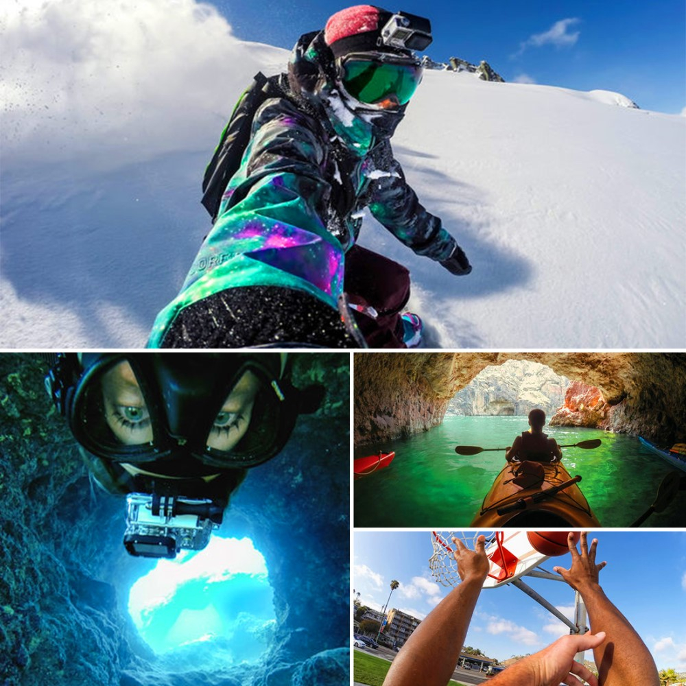 GoPro Elastisches Anti-Rutsch Kopfband Kamerahalterung - Schwarz