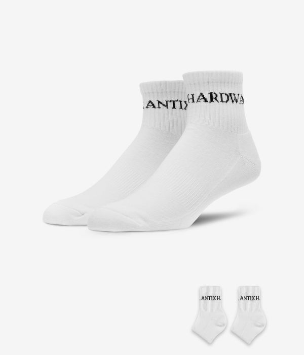 Antix Scriptum Mid Socken US 6-13 (white) 3er Pack