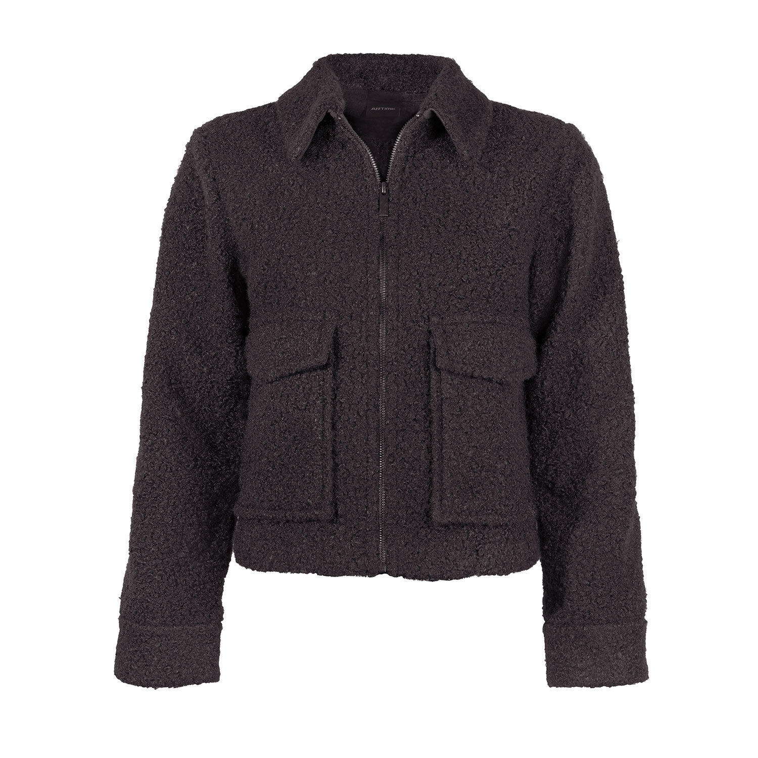 Kurz geschnittene Damen Jacke im Bouclé-Look