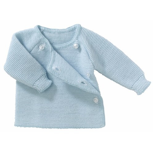 Brassière maille bleu pascal naissance - BEBE9 CREATION