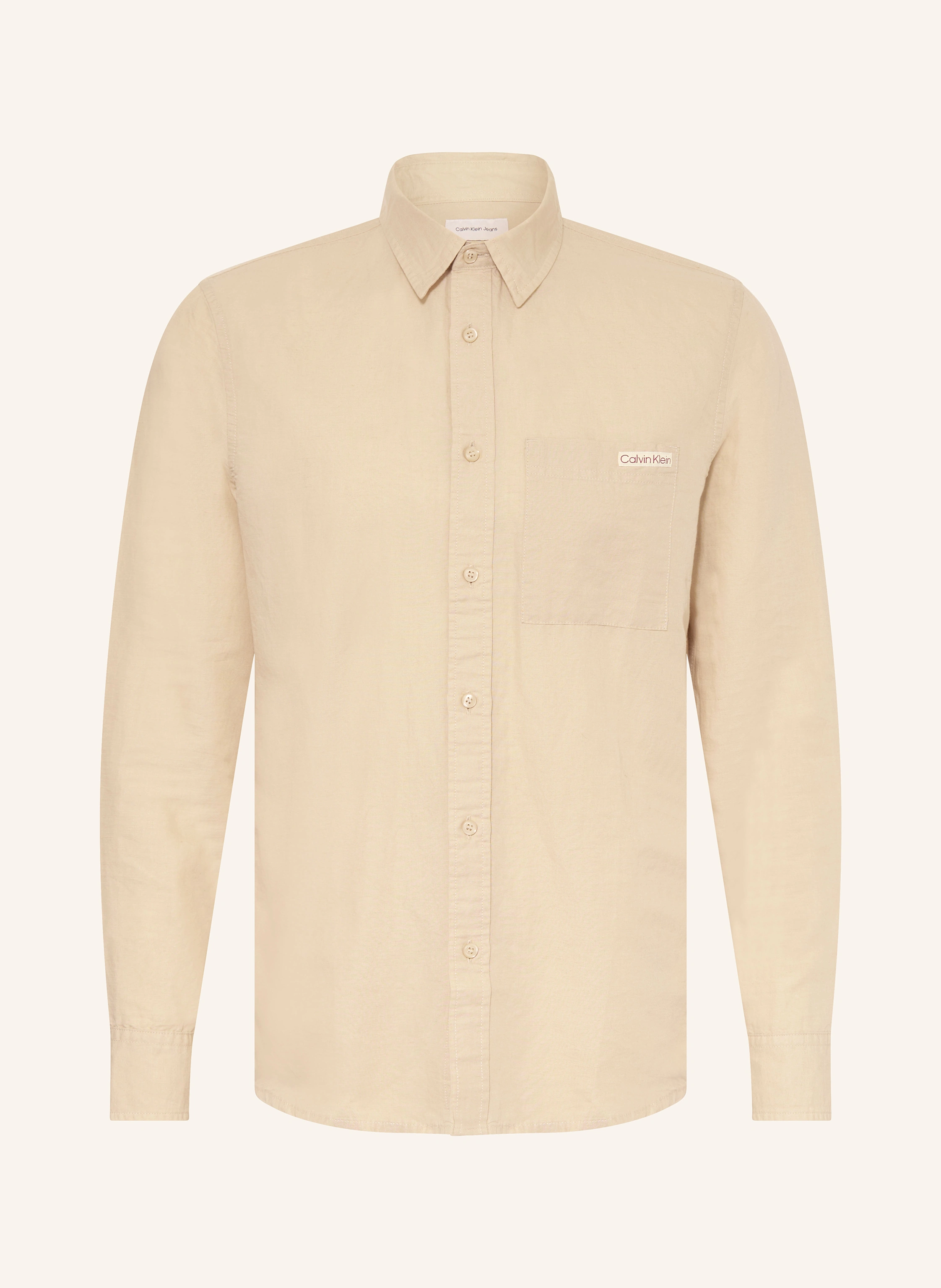 Calvin Klein Jeans Hemd Regular Fit mit Leinen