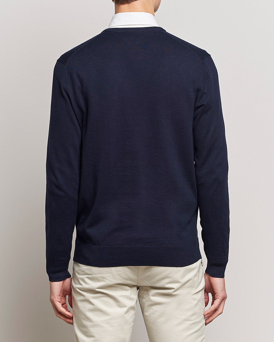 Polo Ralph Lauren Pima Cotton V-neck Pullover Hunter Navy