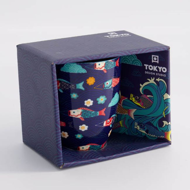 Kawaii Koinobori Beker in geschenkdoos 8.5x10.2cm 340ml