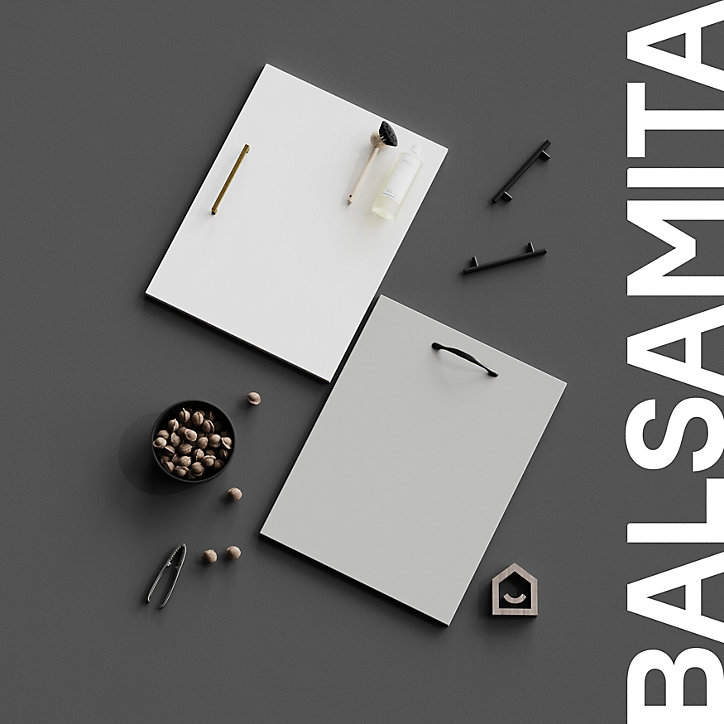 Porte de colonne de cuisine Balsamita gris mat L. 60 cm x H. 62 cm GoodHome