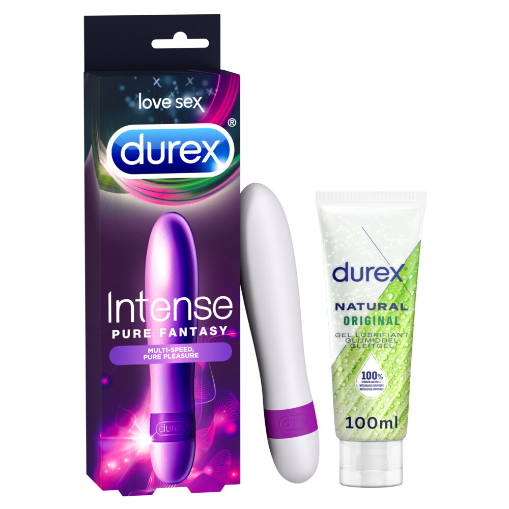 Durex Vibrator Orgasm Intense en Glijmiddel Natural Pakket