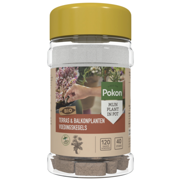 Pokon Bio terras & balkon planten voedingskegels 40 stuks