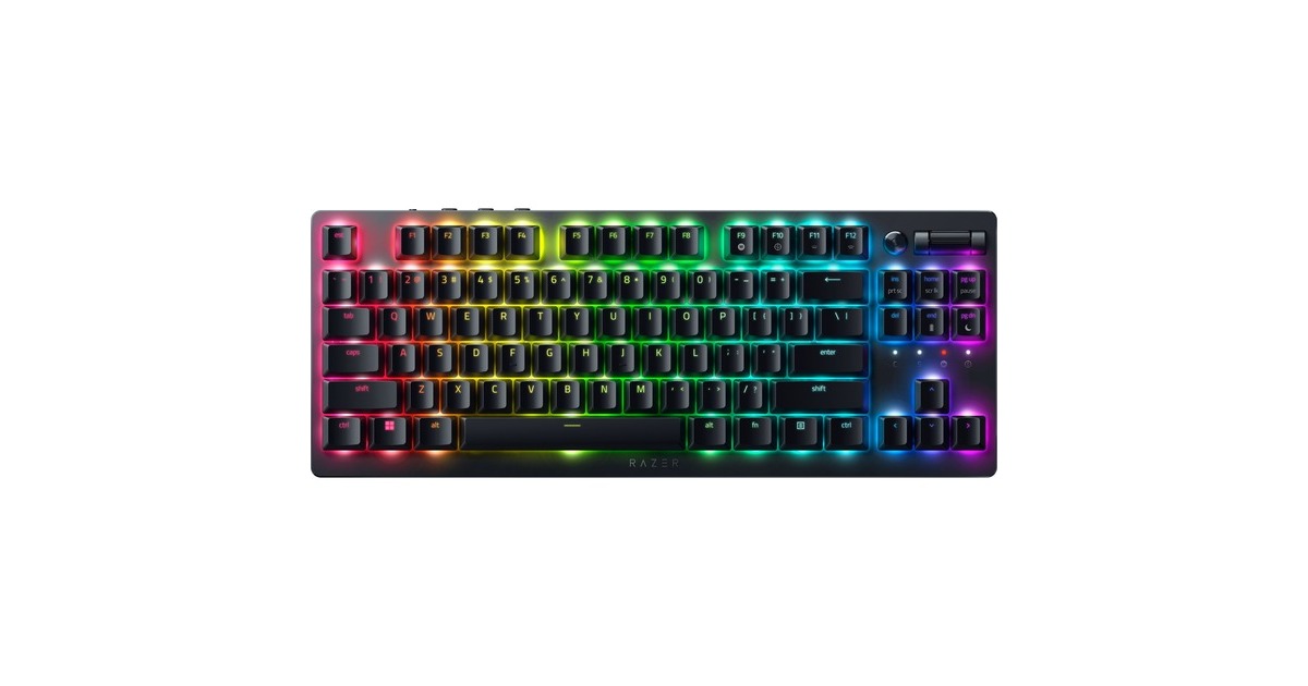 RazerDeathstalker V2 Pro TKL, gaming toetsenbord  (Zwart, US lay-out, Razer Linear Optical (Red), RGB leds, TKL, ABS, Bluetooth)