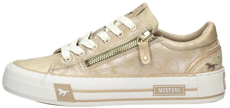 Mustang Veterschoenen Laag goudkleur