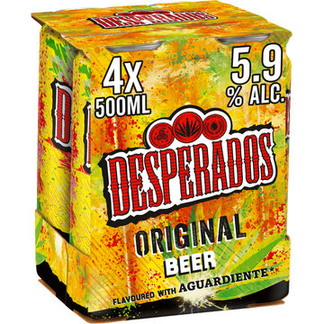 Desperados Original Bier Blik 4 x 500ml
