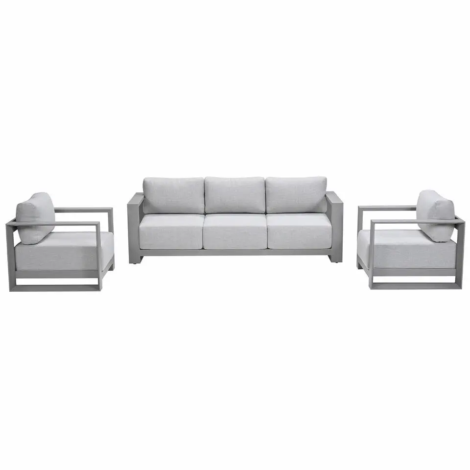 Garden Impressions Malakka loungeset 3-delig taupe