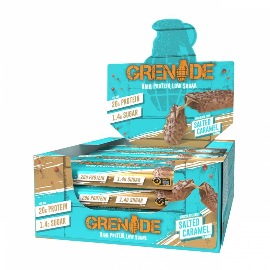 Grenade Protein Bar Choc Chip Salted Caramel 12x60g