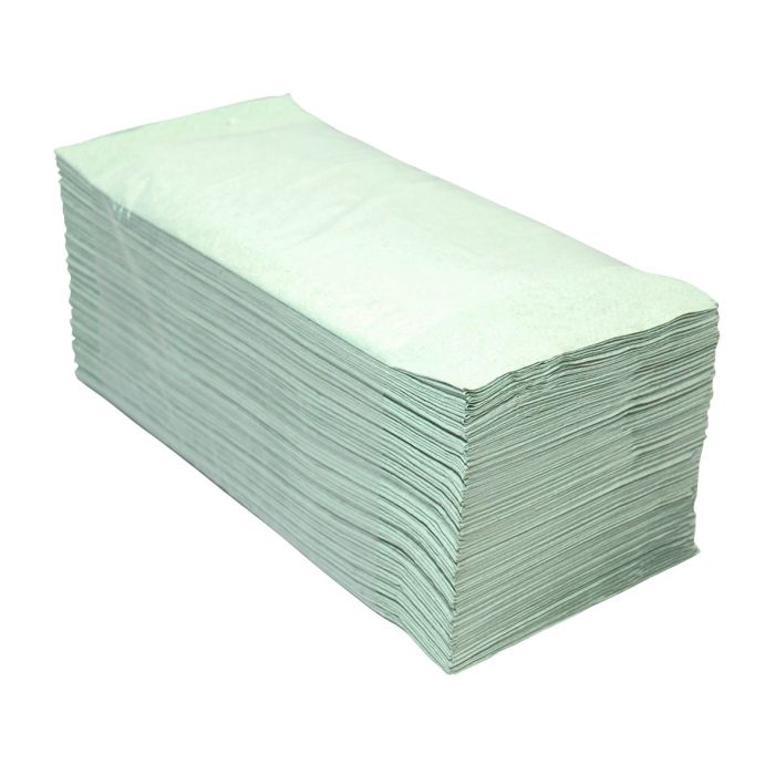 Handdoekjes P50786 23X25cm Z-vouw groen 1laags 5000st (P50786)