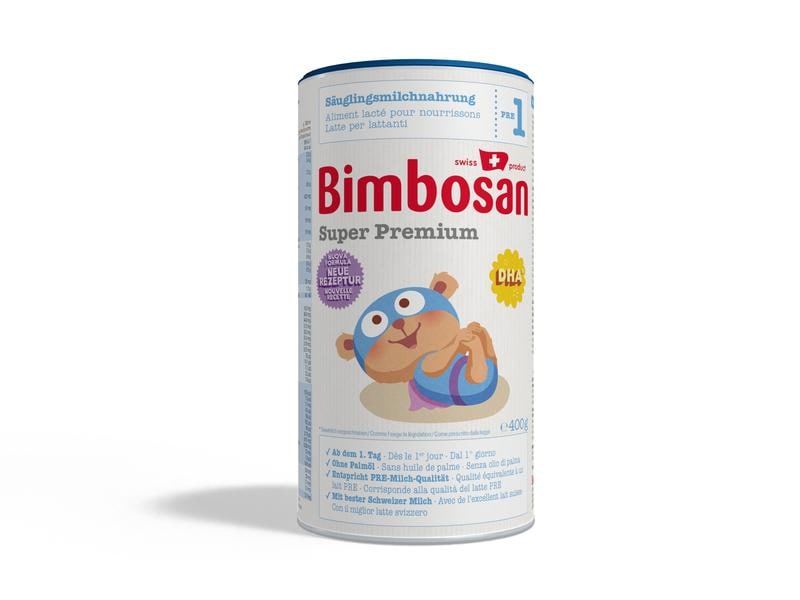 Bimbosan Anfangsmilch Super Premium 1 Dose 400 g Erstklassige Säuglingsmilchnahrung