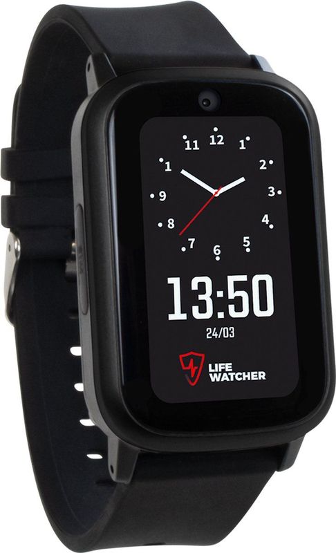 Lifewatcher - Senior 4G - Alarmeringshorloge - Zwart - GPS Tracker - Alarmknop