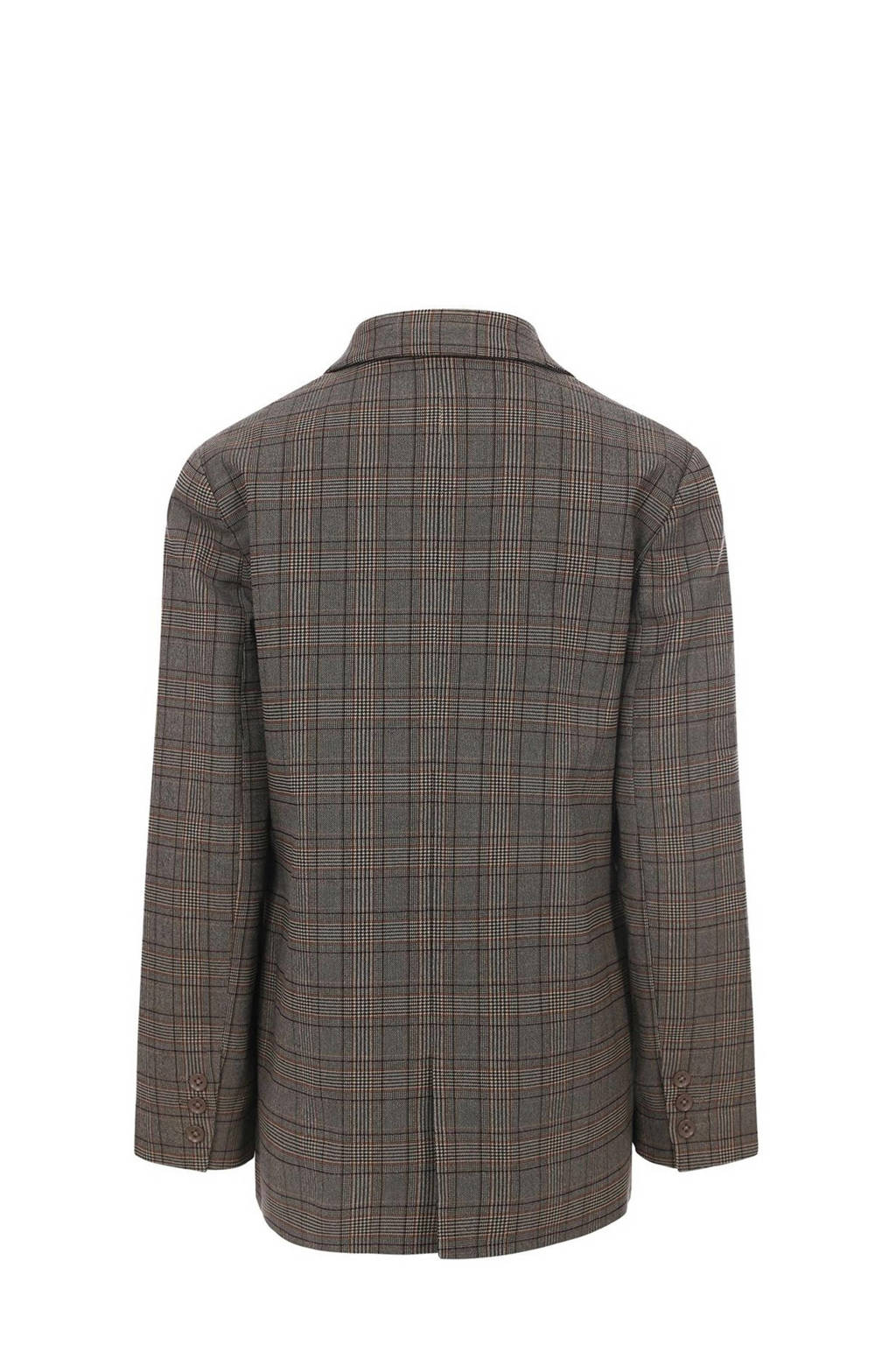 LOOXS geruite blazer grijs/beige/zwart