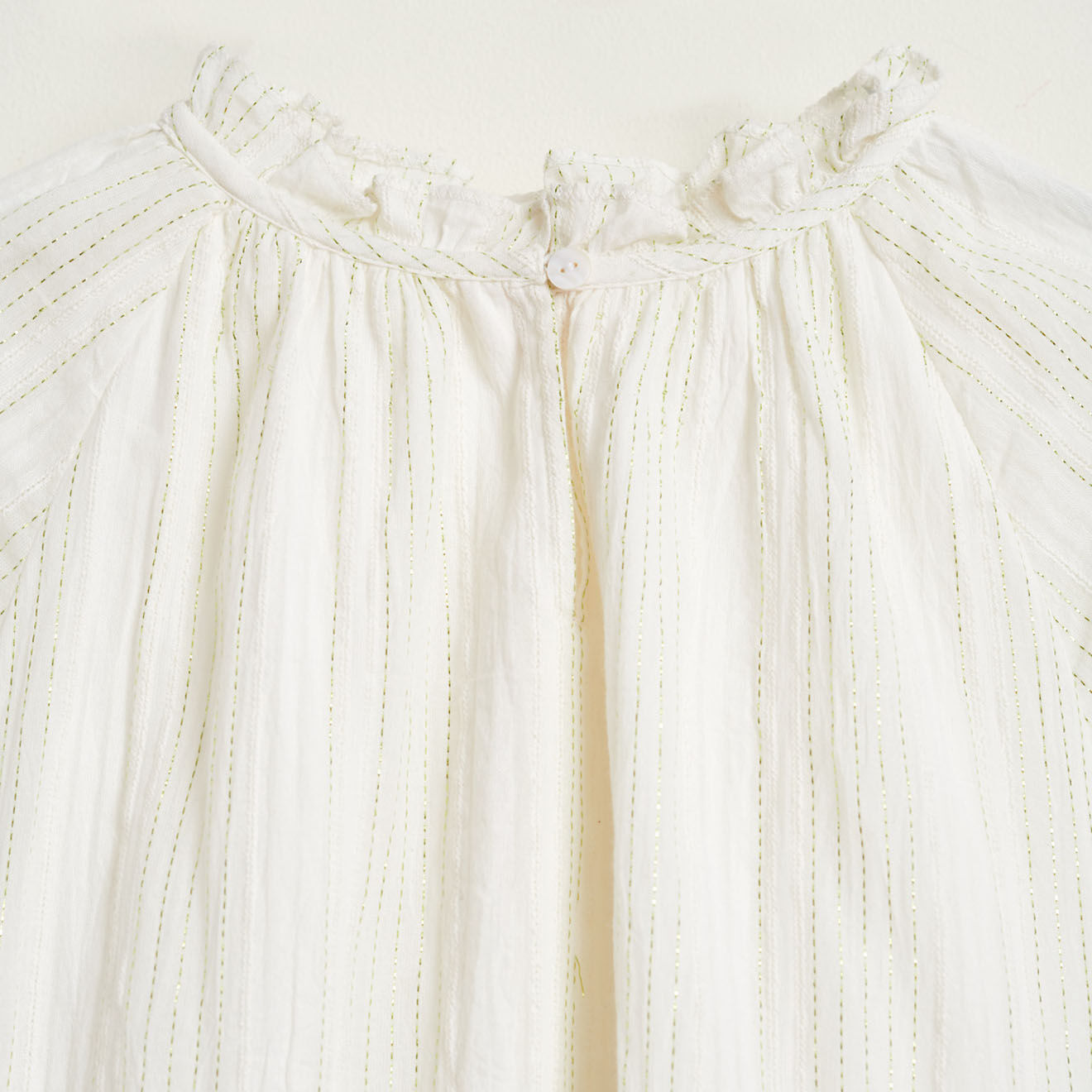 Bellerose Robe longue Pattie en Coton à motif irisé écrue