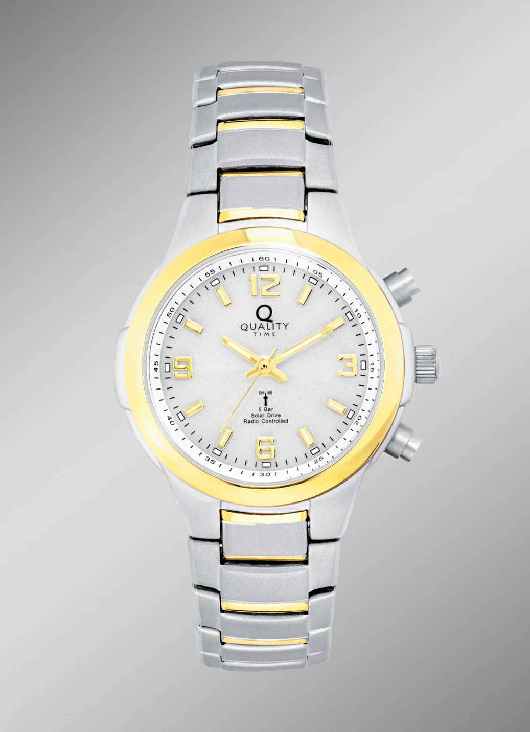 Elegante Funk-Solar-Damenuhr der Marke Quality Time