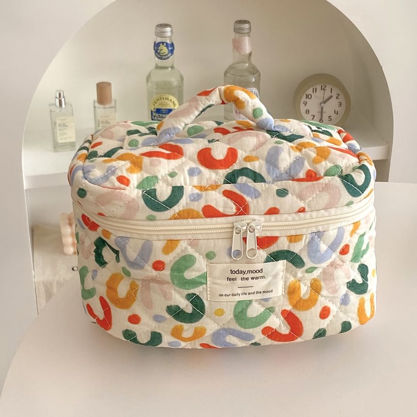 ZenlyHabit - Stoffen make-uptas / clutch / etui met print