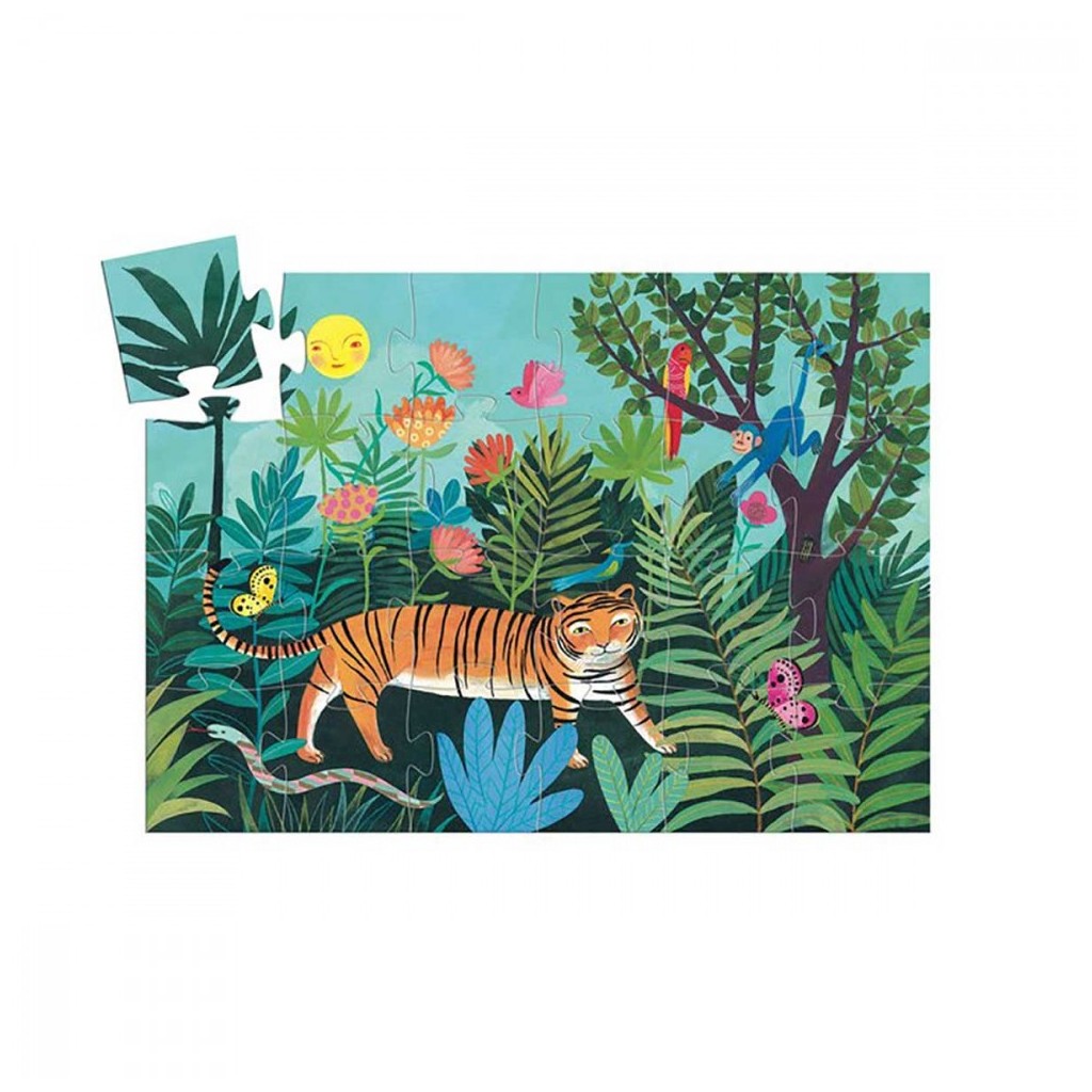 Puzzle Silhouette - La Balade du Tigre- 24 pièces