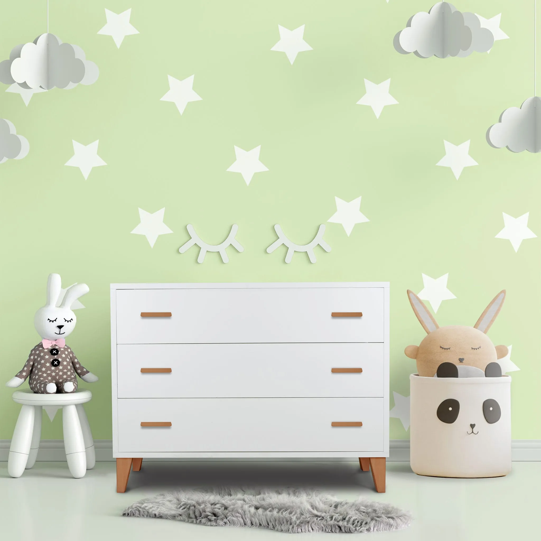 Pali Design Bureau 3 Tiroirs Caravaggio - Blanc  Noyer
