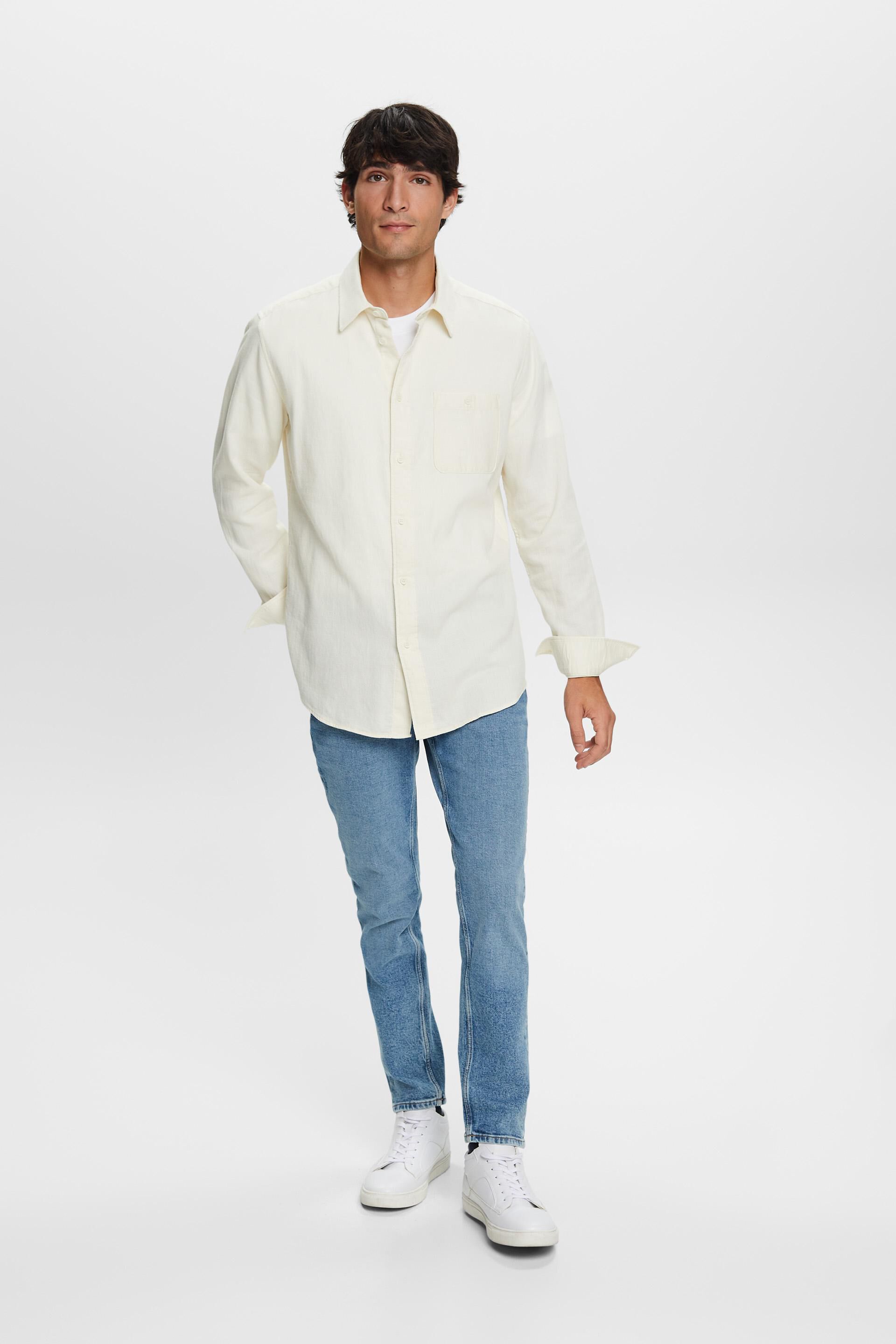 Chemise à col boutonné en coton
