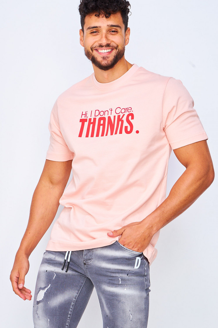 T-shirt rose 