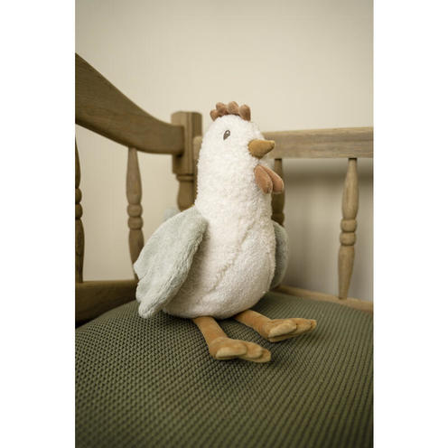 Peluche poule - Little Farm - 17 cm - LITTLE DUTCH