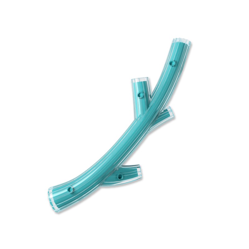 Brinquedo para mastigar Zeus Duo Stick para cães, 23 cm, turquesa, aroma de frango