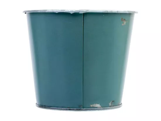 Panier en métal bleu 19,5x11,5x9 B16,5x8,5