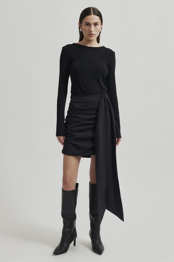 Second Female Festive Skirt Black