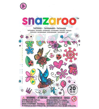 Snazaroo Tatoveringer - 20 Stk. - For?r