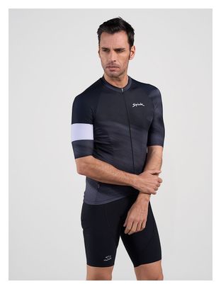 Maillot Manches Courtes Spiuk Top Ten Noir/Gris