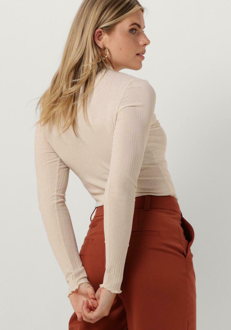 MODSTR\u00D6M beige modstr&ouml;m  oasismd t-neck