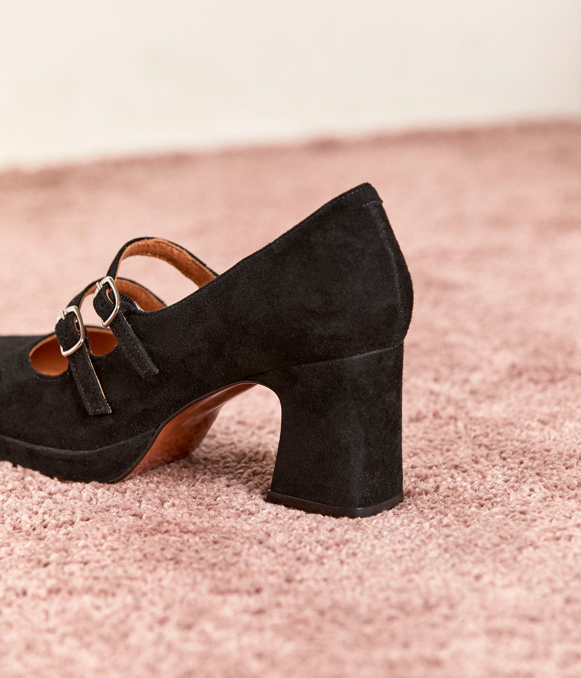Escarpins velours noir Alanis