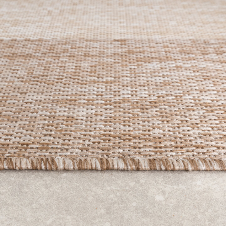 In- & Outdoor vloerkleed - Sierra Border Creme/Beige