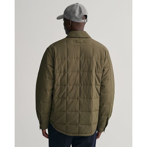 GANT Quiltet Skjortejakke, Kalamata Green, 3XL