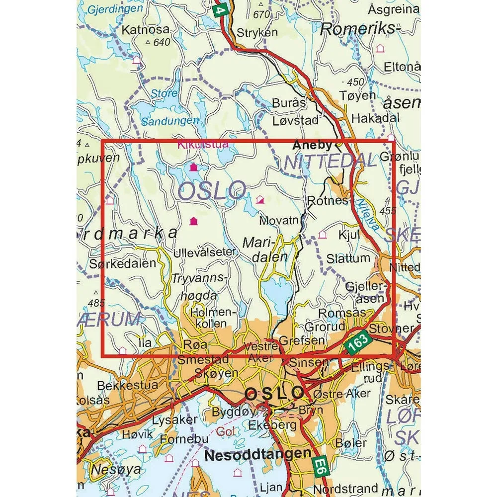 Nordeca Oslo Nordmark Sør 1:25 000