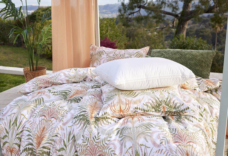Garden satengsengesett 140x200 cream