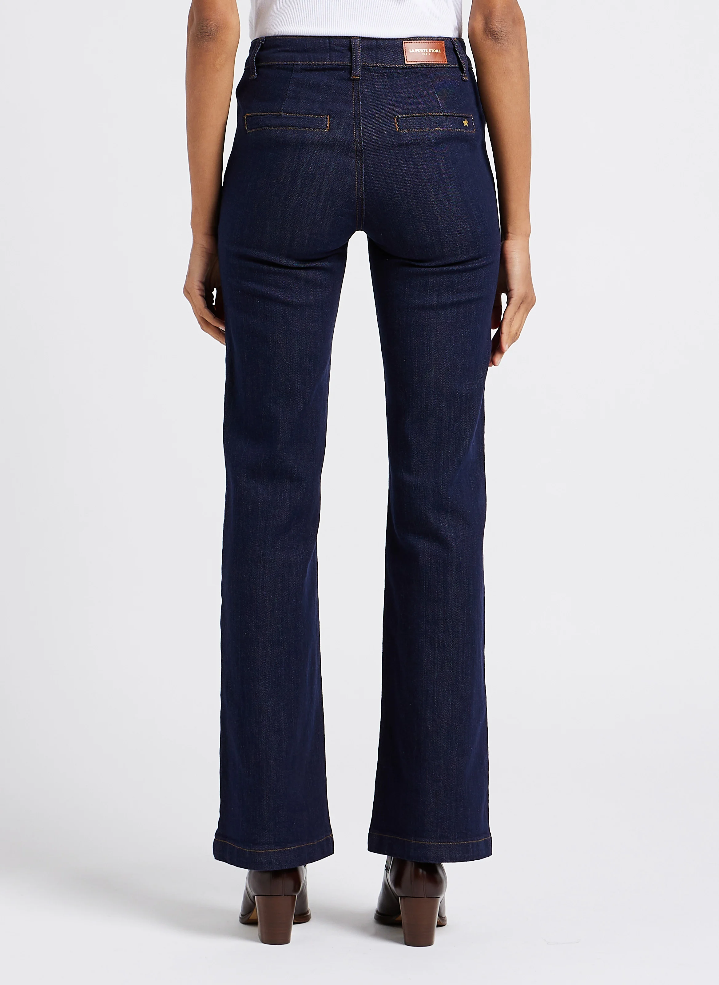 SONNY - Jean flare en coton mélangé| Bleu