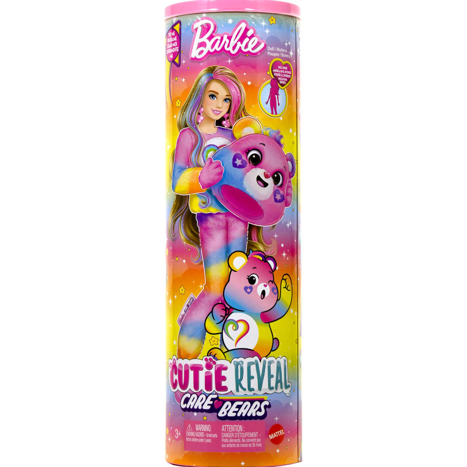 Barbie Cutie Reveal Care Bears pop - roze