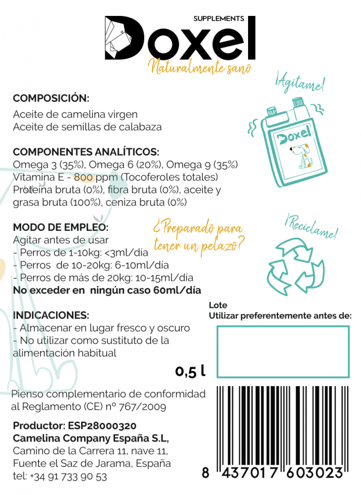 Suplementos Doxel originais 4all naturais ômega 3, 6 e 9 para animais de estimação