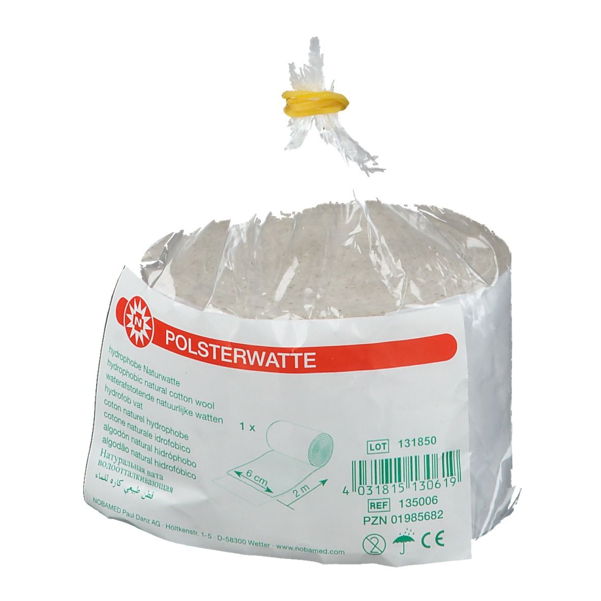 Nobamed® Polsterwatte gerollt 6 cm x 2 m