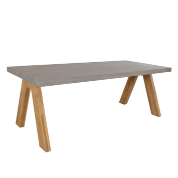 KARWEI tuintafel Vic light teak hout 215 x 95 cm