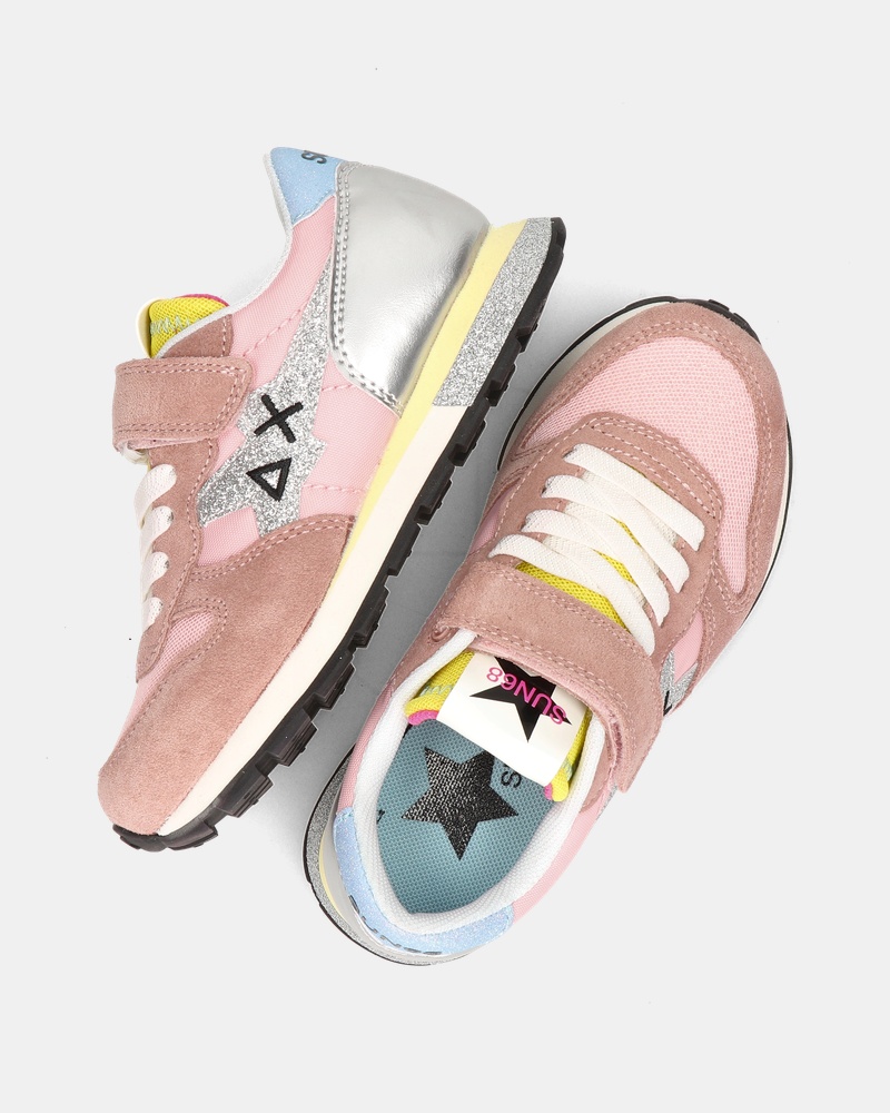 Sun 68 Stargirl Glitter Klittenbandschoenen  - roze