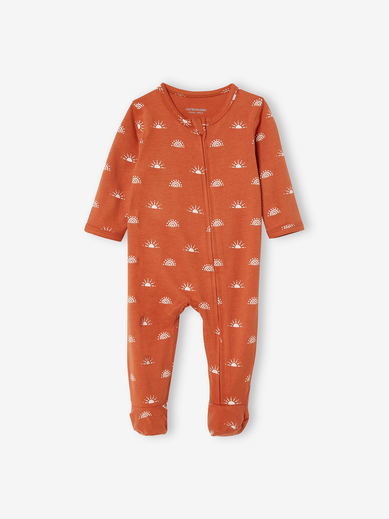 Conjunto de 3 pijamas de algodão para bebê com certificação Oeko-Tex®, branco claro, bicolor/multicolorido.