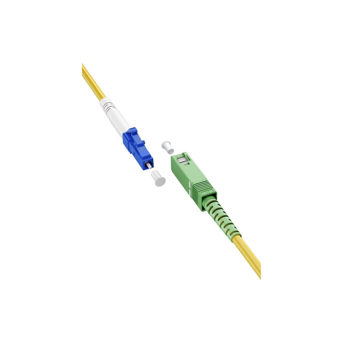 Goobay Fiberoptisk kabel (FTTH), Singlemode (OS2) Gul, Gul (Simplex), 20 m